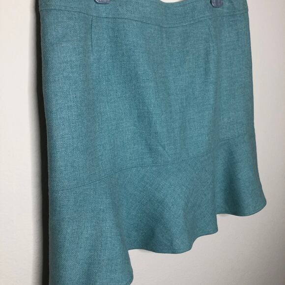 GAP Wool Blue Work Skirt Size 16 - Picture 2 of 9